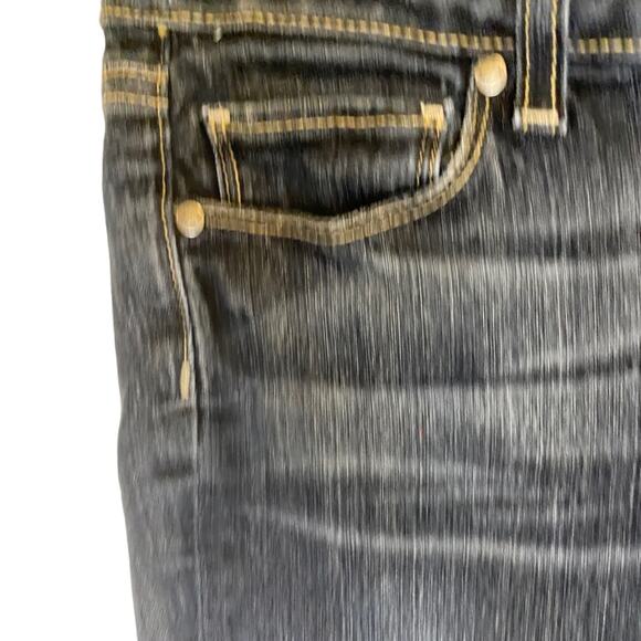 Paige Canyon Shorts Women's Bermuda Mid-Rise Medium Washed Denim Blue Size 27 - Picture 5 of 13